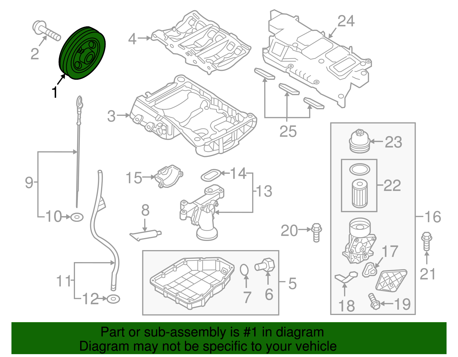 Vibration Damper - Kia (23124-3C201)