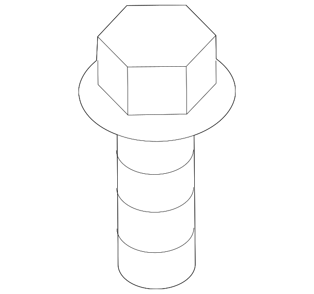 Alarm Horn Bolt - Kia (11293-06166B)