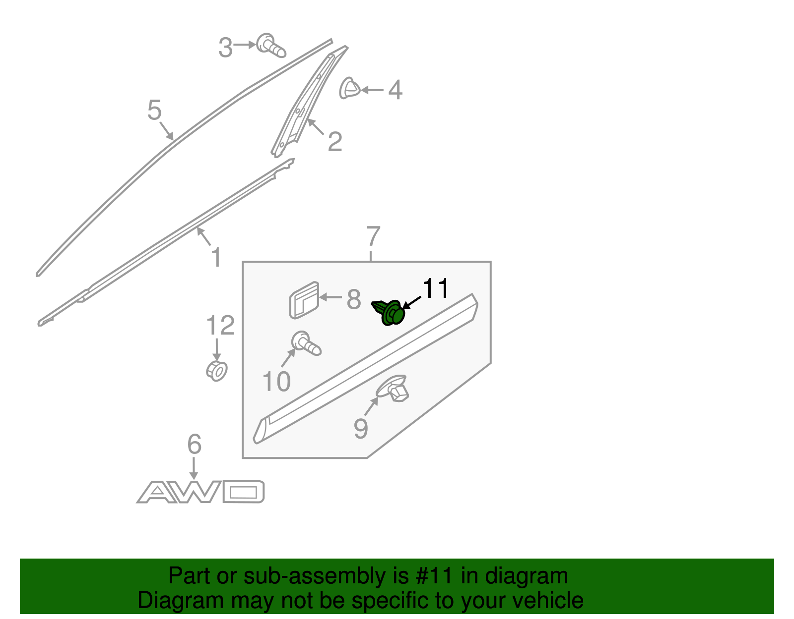 Body Side Molding Screw - Kia (87377-C5200)
