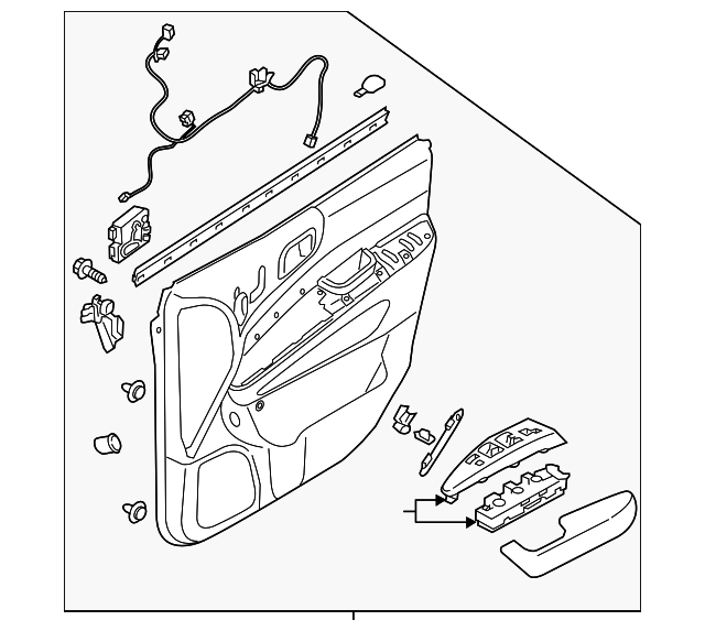 Door Trim Panel - Kia (82305-4D522AD2AS)