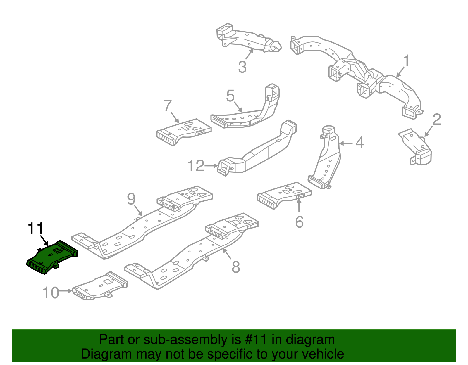 Outlet Duct - Kia (97365-C6100)