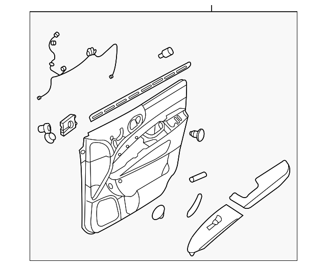 Door Trim Panel - Kia (823054D322AD2A)
