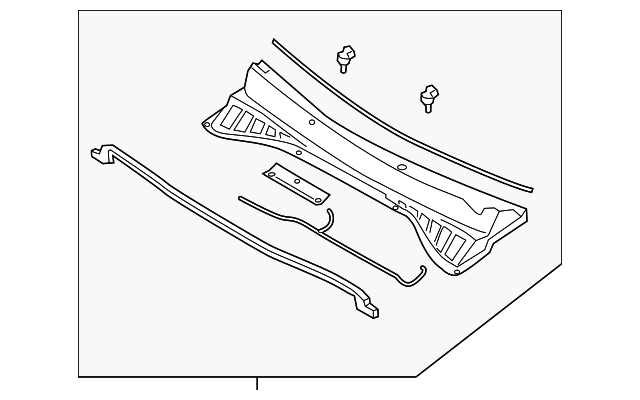 Cowl Grille - Kia (86150-C6000)