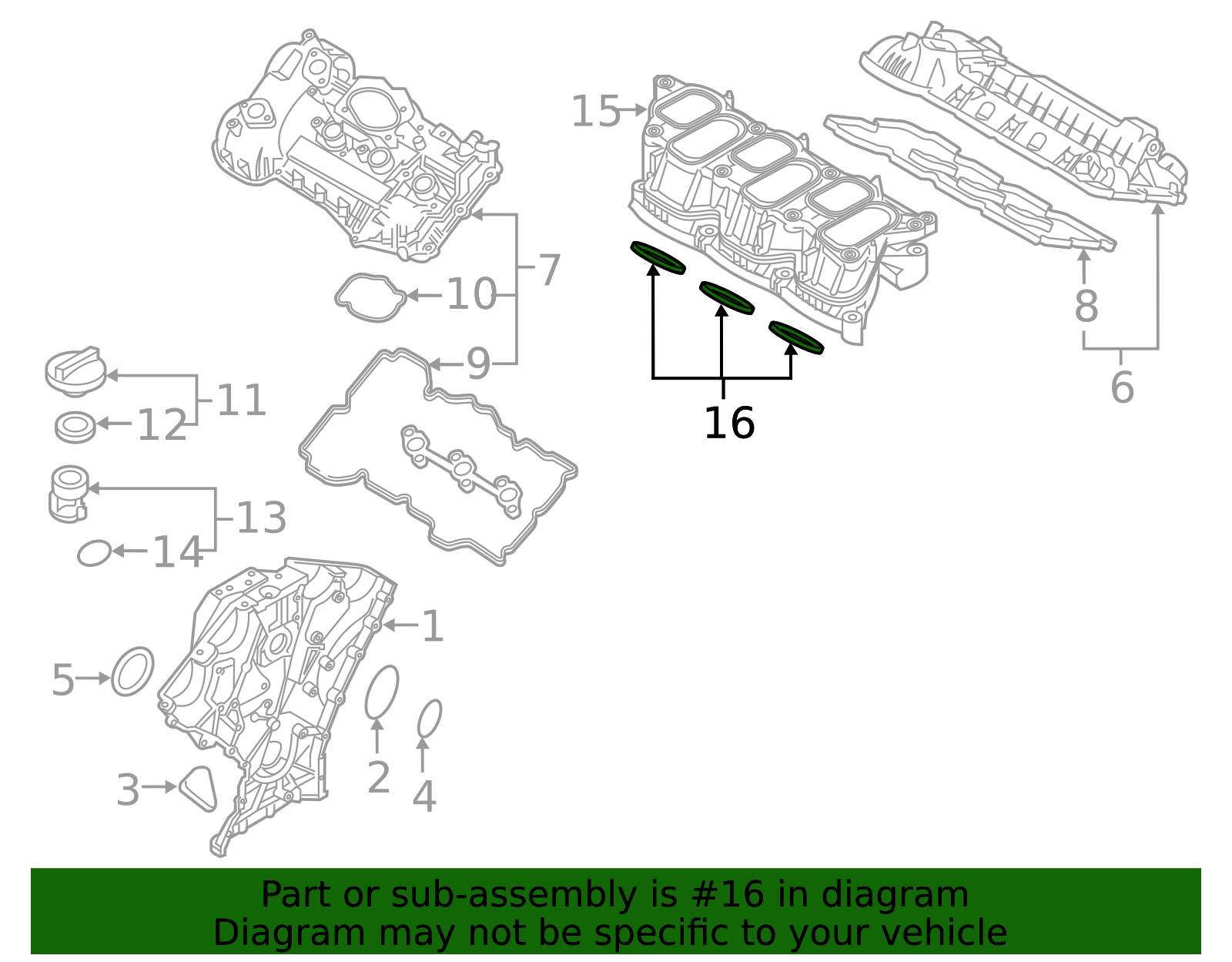 Intake Manifold Gasket - Kia (28215-3CFA0)
