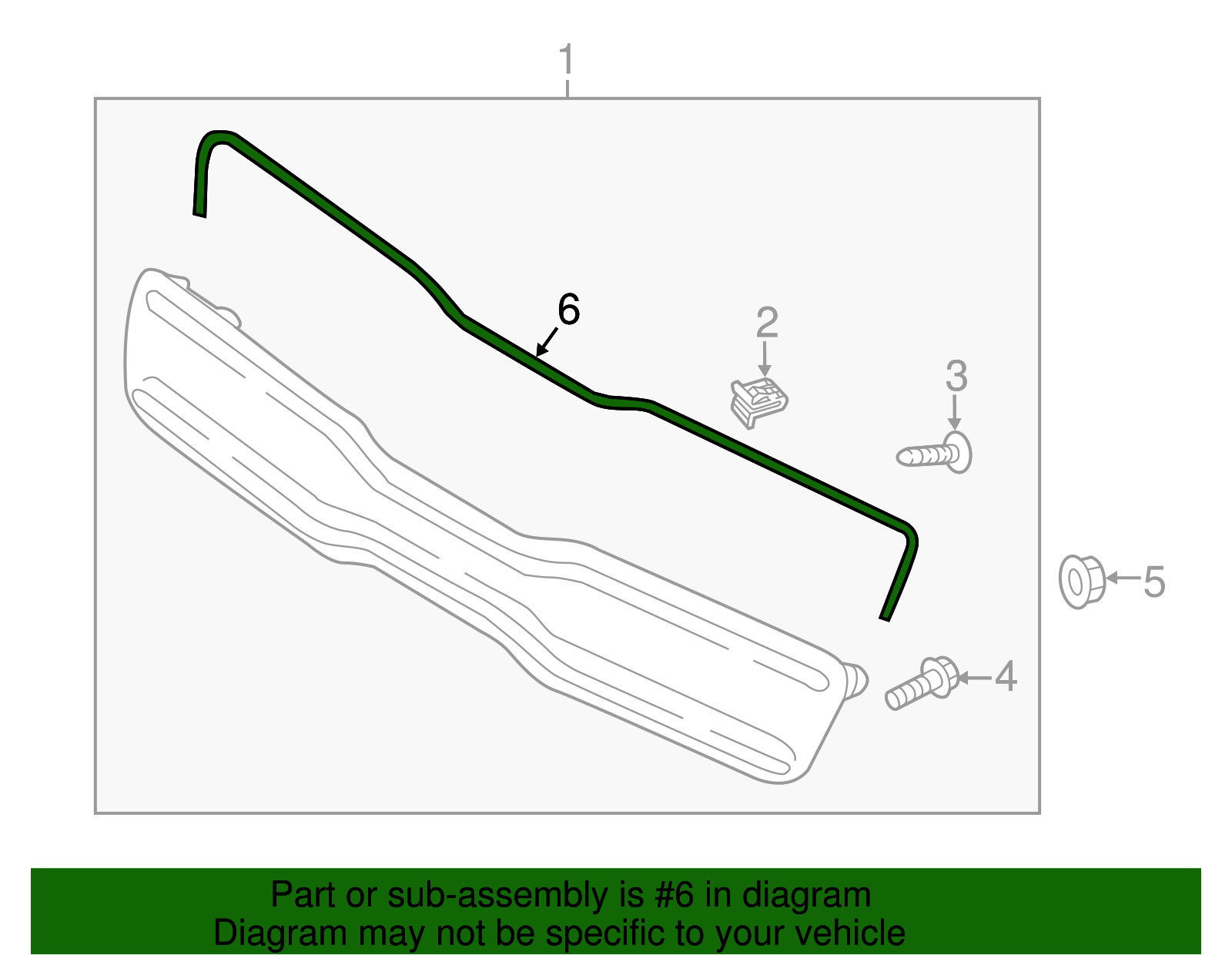 Grille Assembly Seal - Kia (86354-B2000)