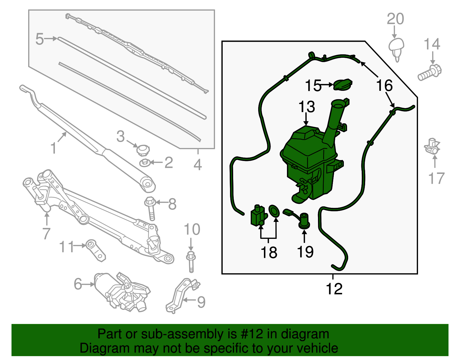 Reservoir Assembly - Kia (98610-G5100)