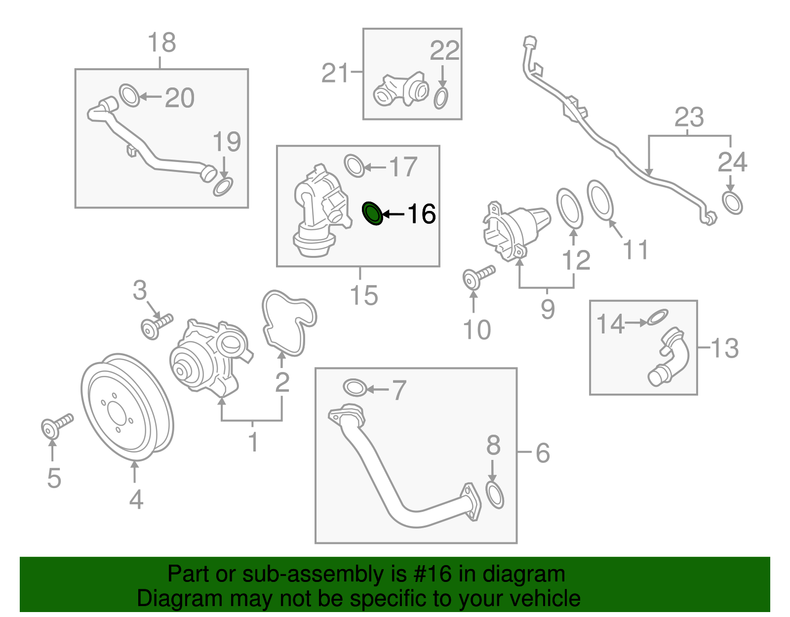 Water Valve O-Ring - Porsche (9A7-008-175-00)