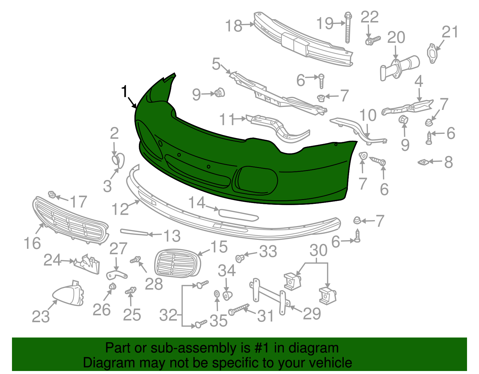 Bumper Cover - Porsche (996-505-311-08)