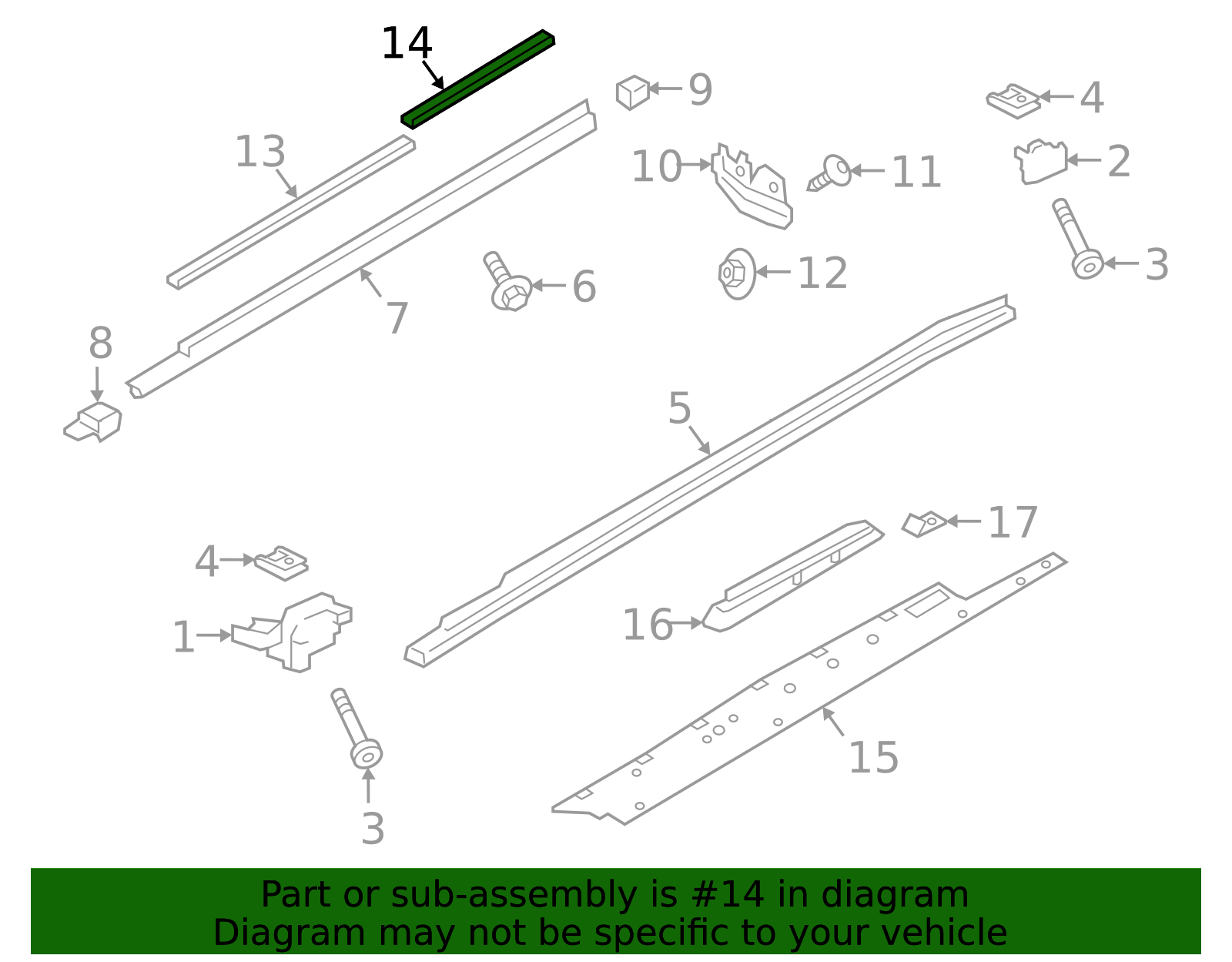 Rear Trim - Porsche (9Y0-853-540-OK1)