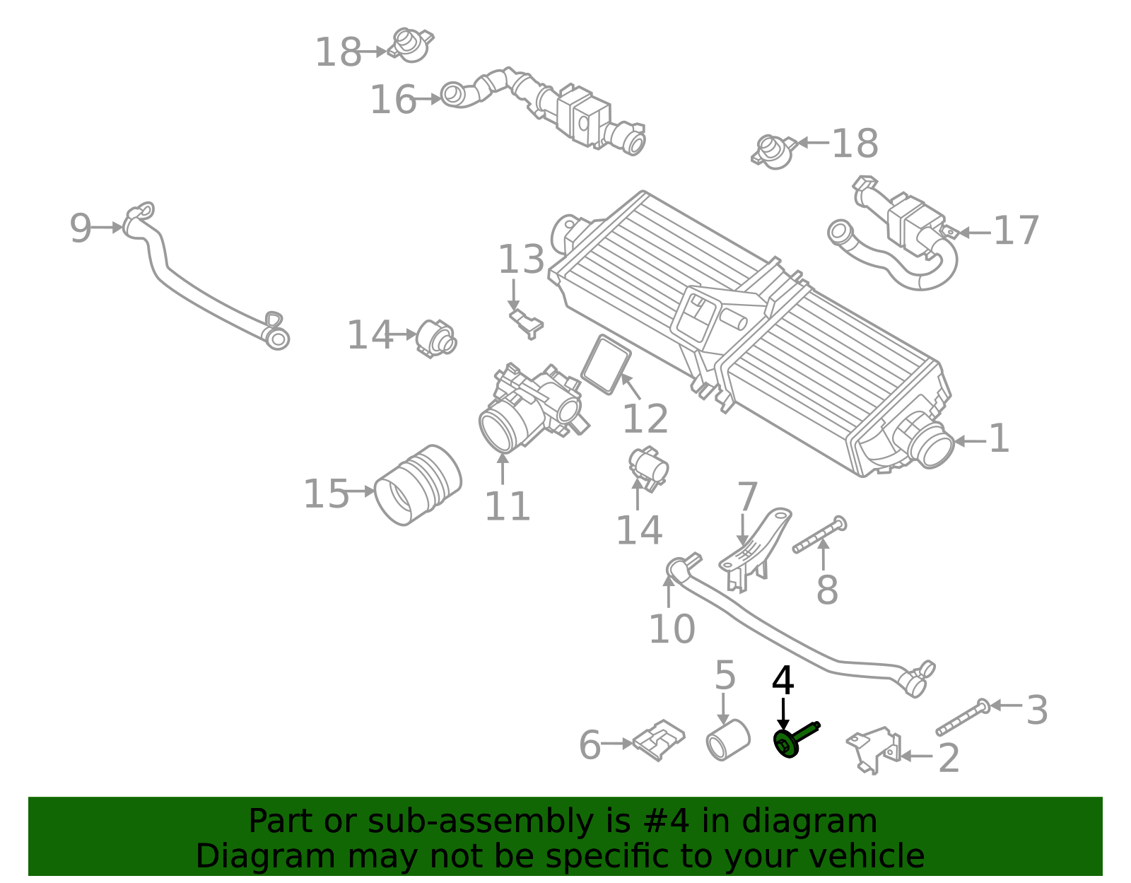 Outer Bracket Bolt - Porsche (N-912-445-01)