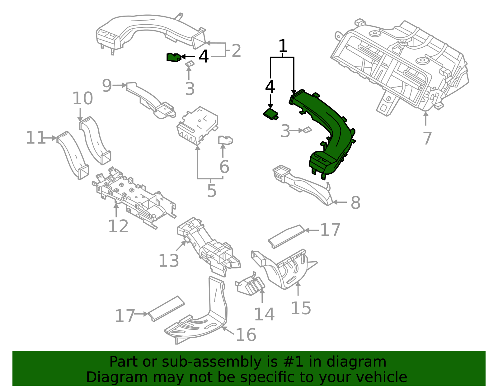 Front Duct - Porsche (9J1-819-702-5Q0)