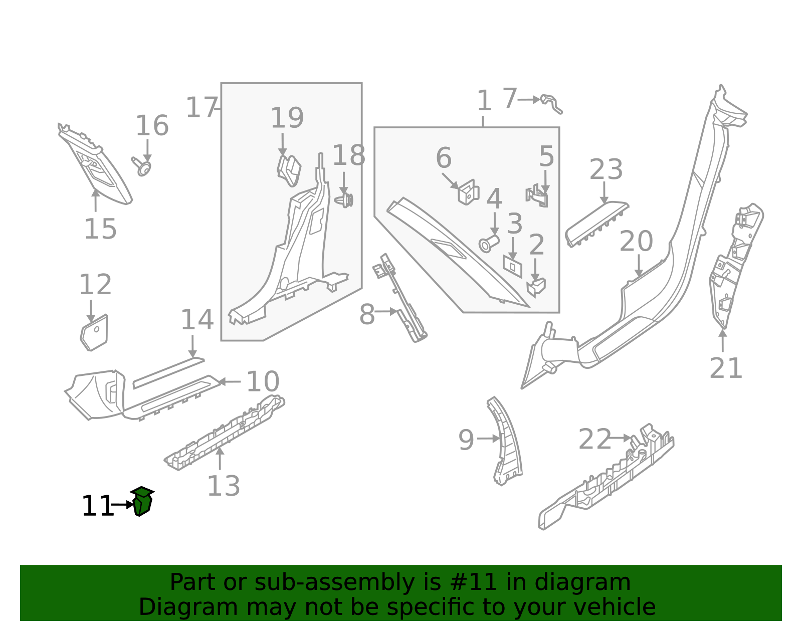 Lower Center Pillar Trim Rivet - Porsche (PAB-827-717)
