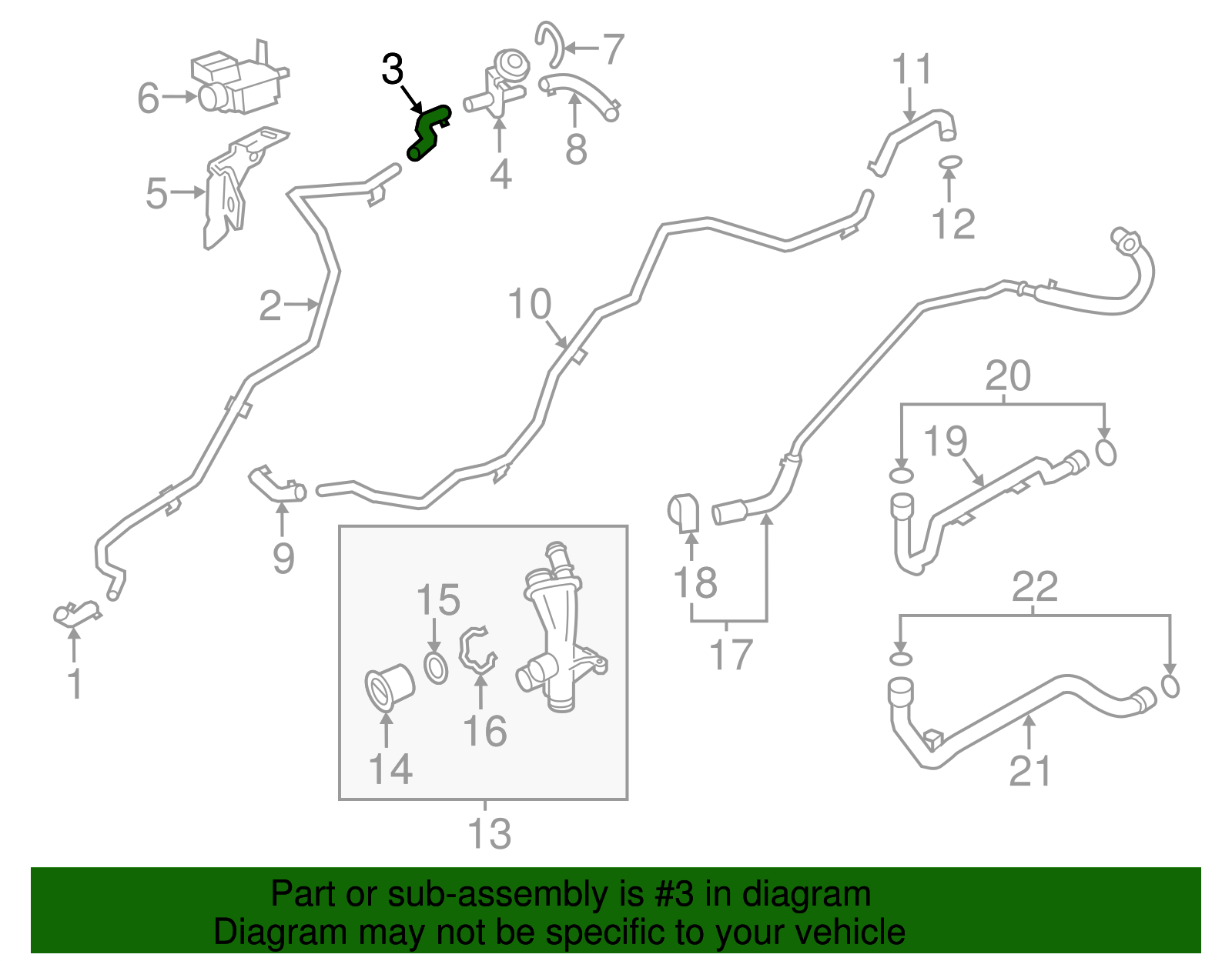 Connector Hose - Porsche (991-106-814-02)