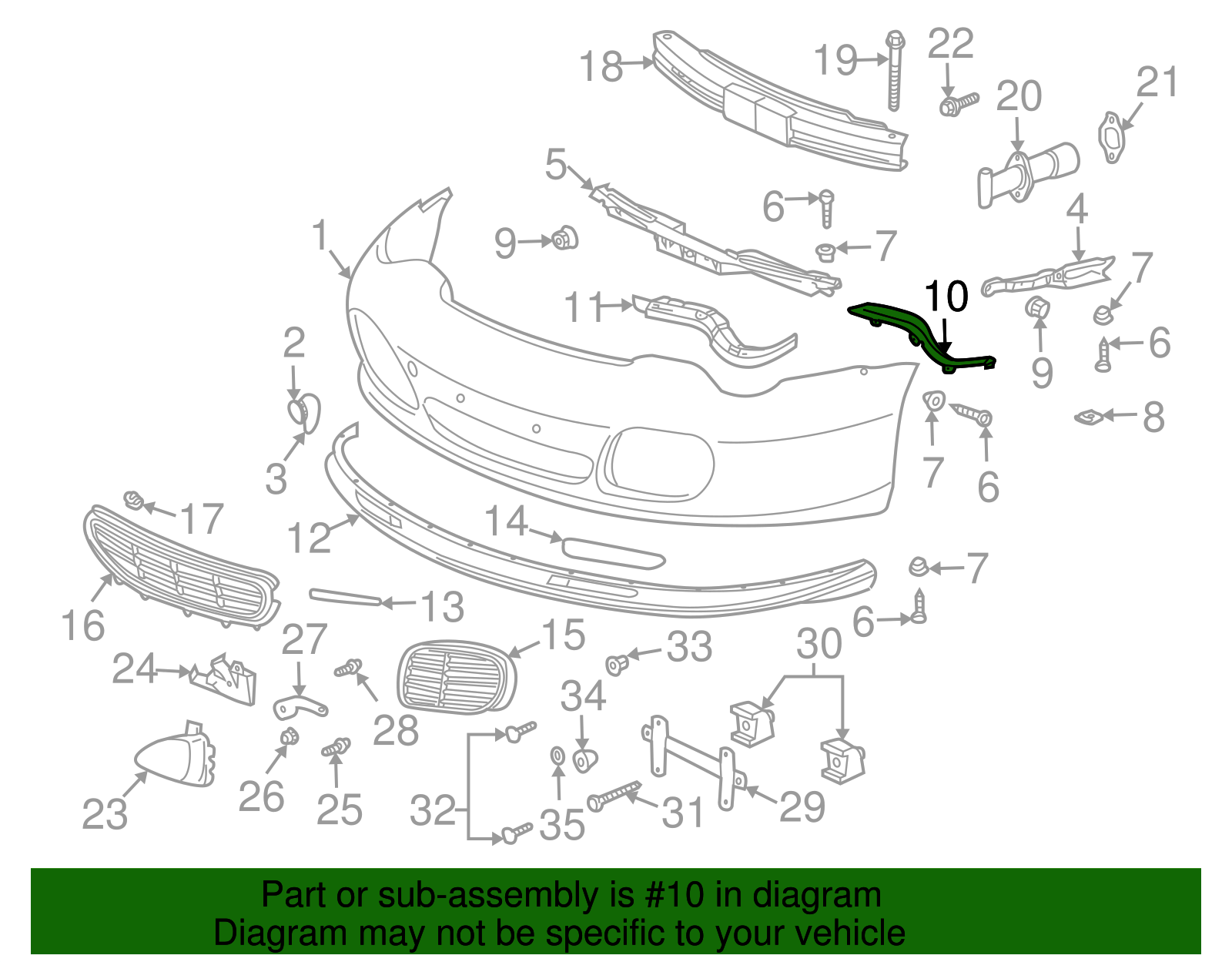 Trim Molding - Porsche (996-505-742-02-01C)