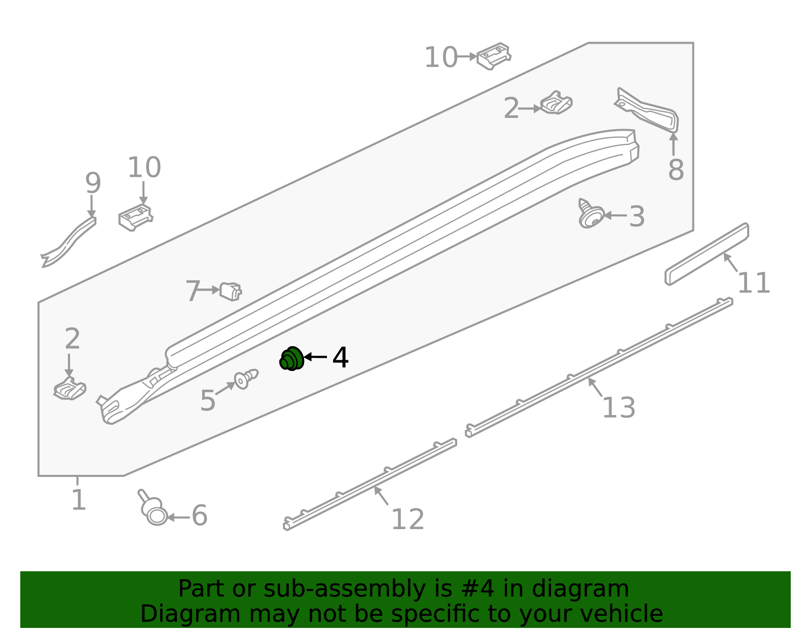 Rocker Molding Nut - Porsche (971-853-802)