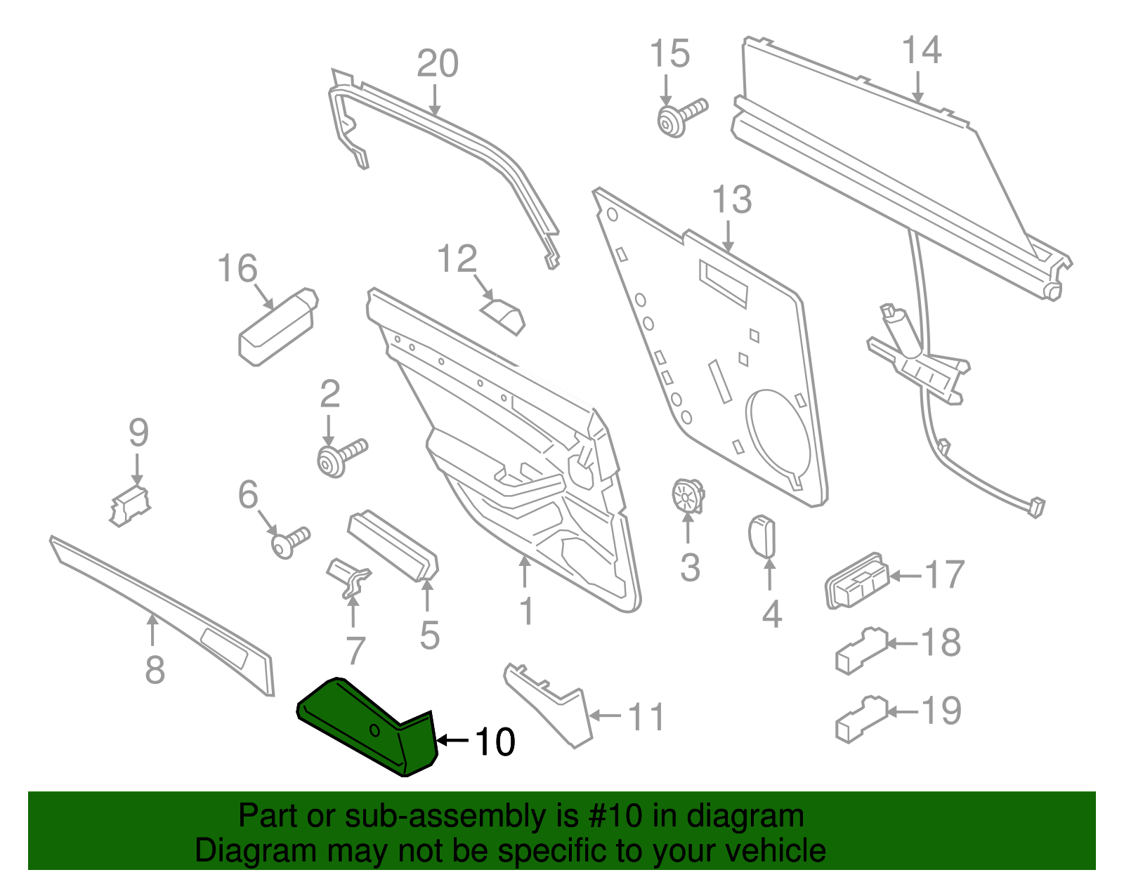 Speaker Grille - Porsche (971-035-293-D-OL8)