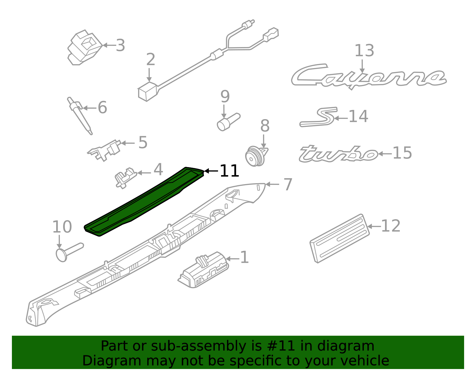Handle Gasket - Porsche (9Y3-827-594-A)