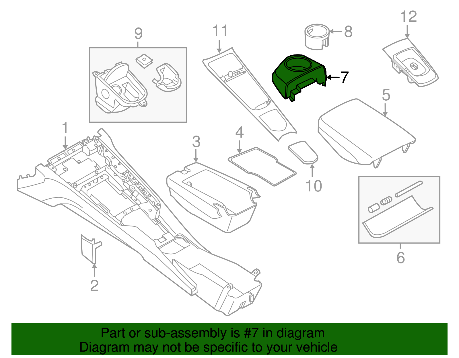 Cup Holder - Porsche (970-553-381-00-OK6)