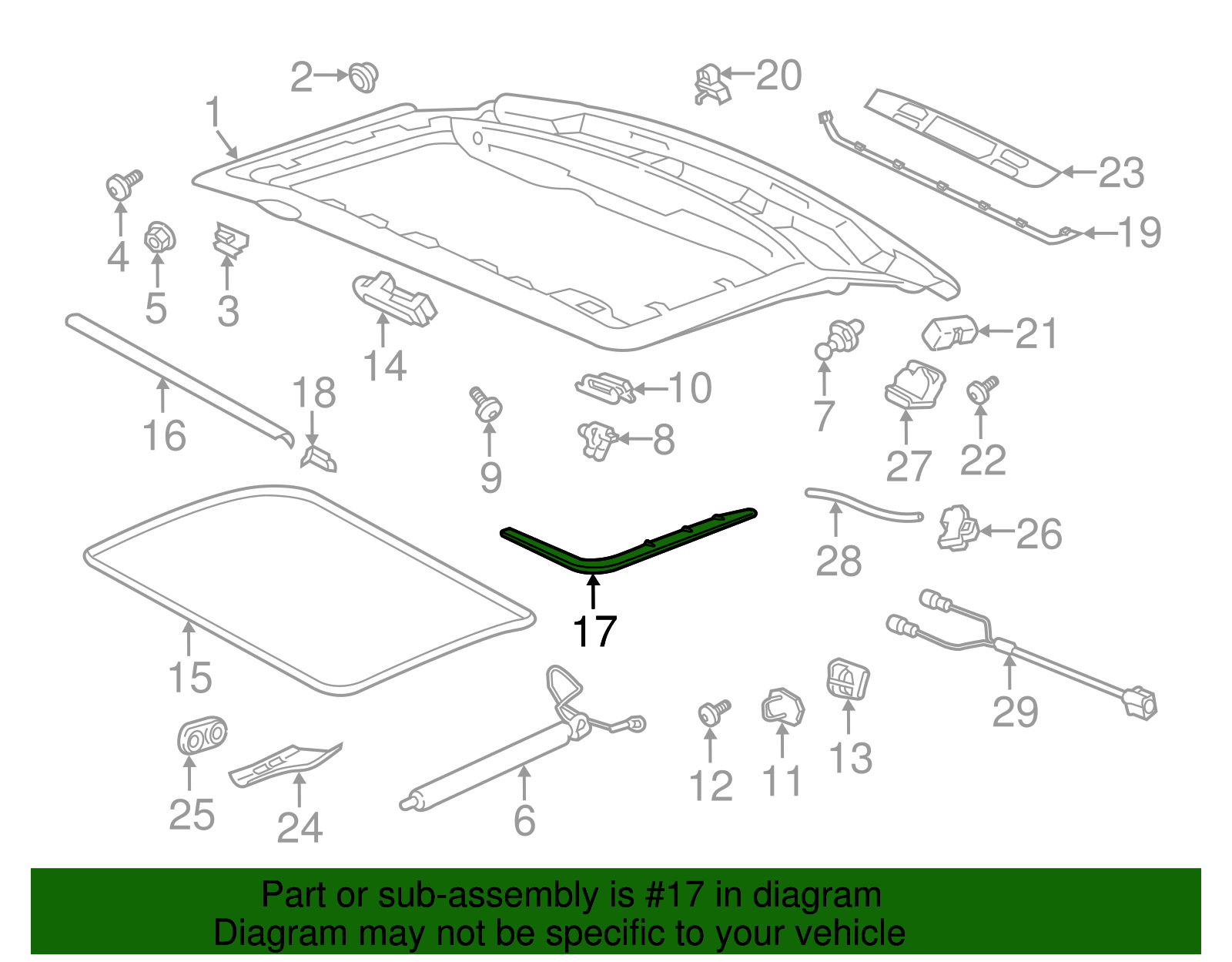 Side Weather-Strip - Porsche (971-827-459-C)