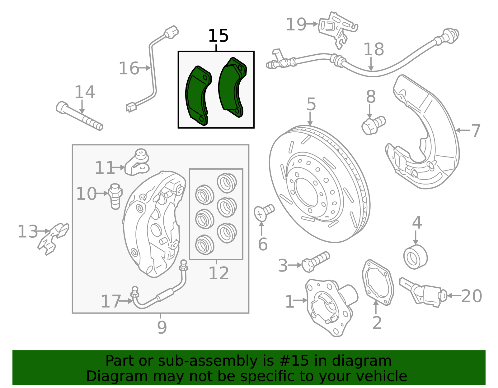1 Set Of Brake Pads - Porsche (971-698-151-AA)