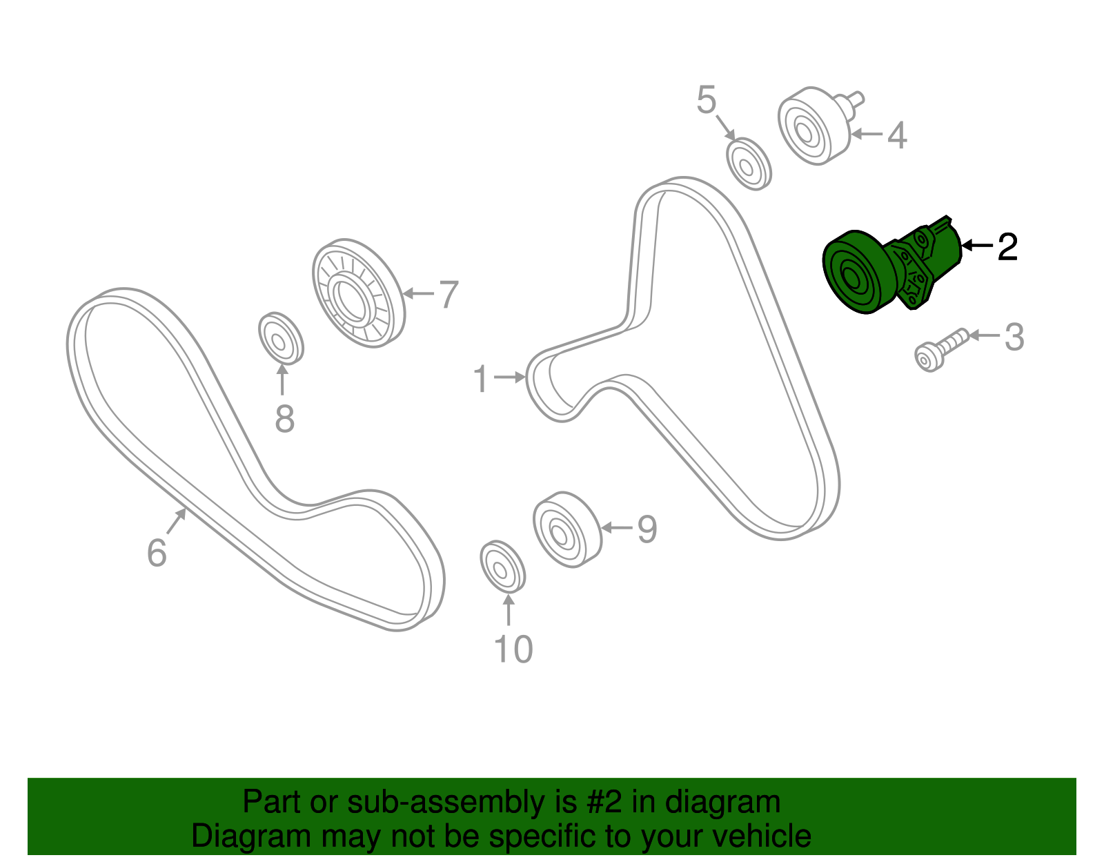 Belt Tensioner - Porsche (9A7-903-133-10)