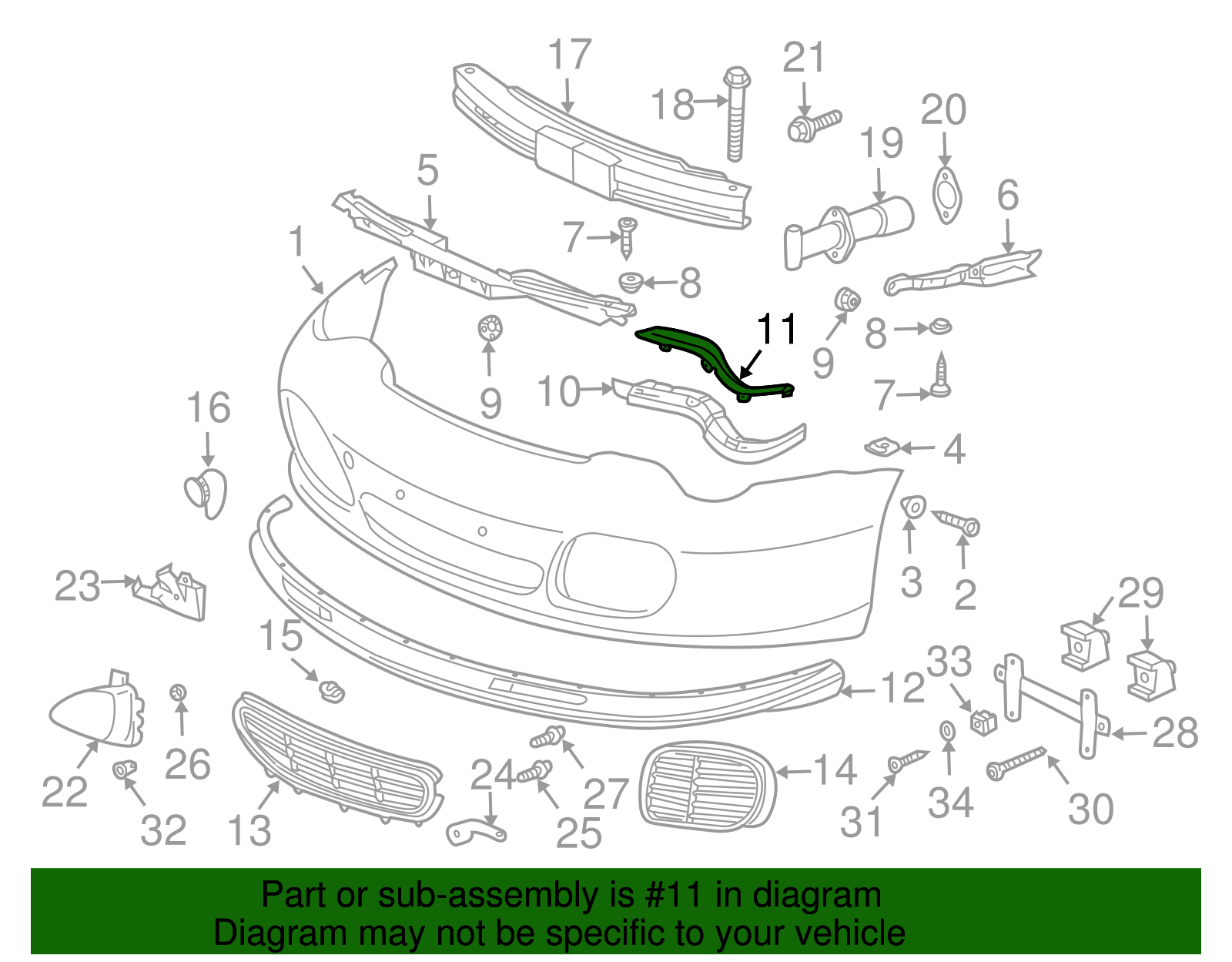 Trim Molding - Porsche (996-505-741-02-01C)