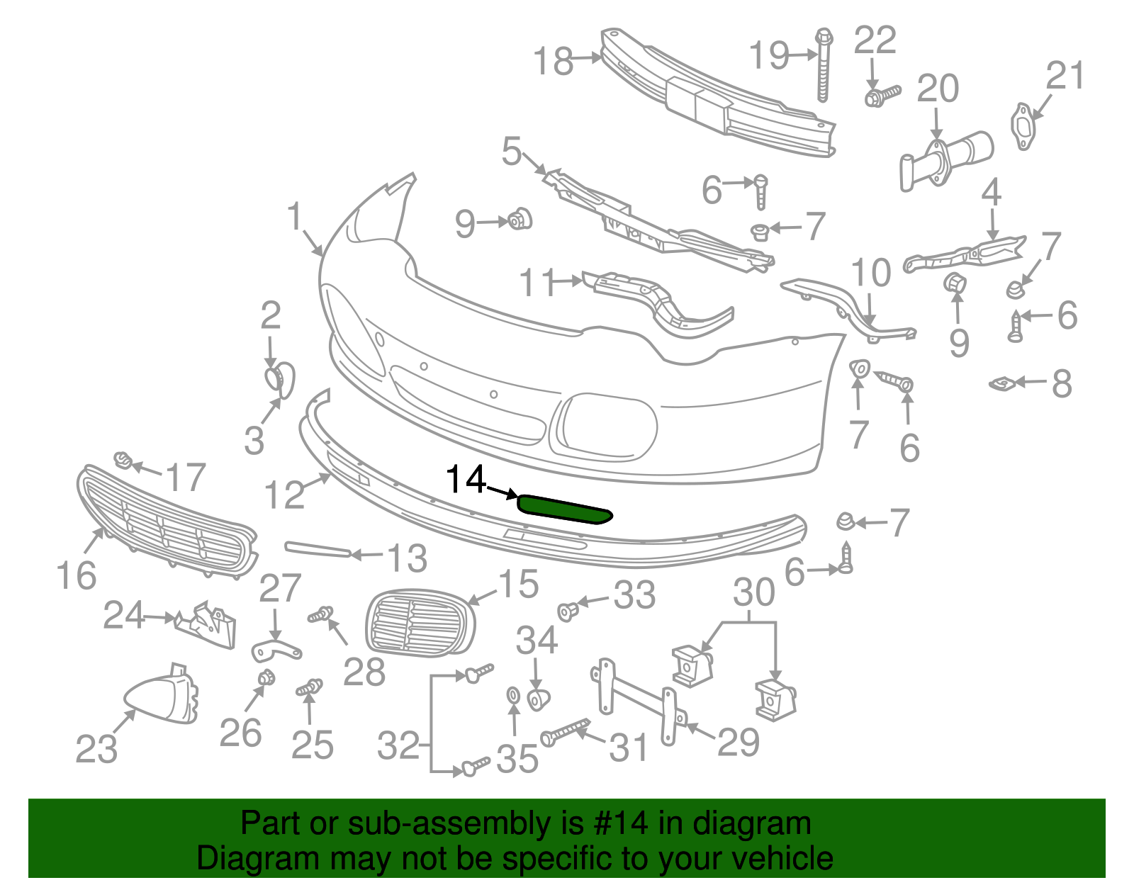 Spoiler Cover - Porsche (996-504-627-00)
