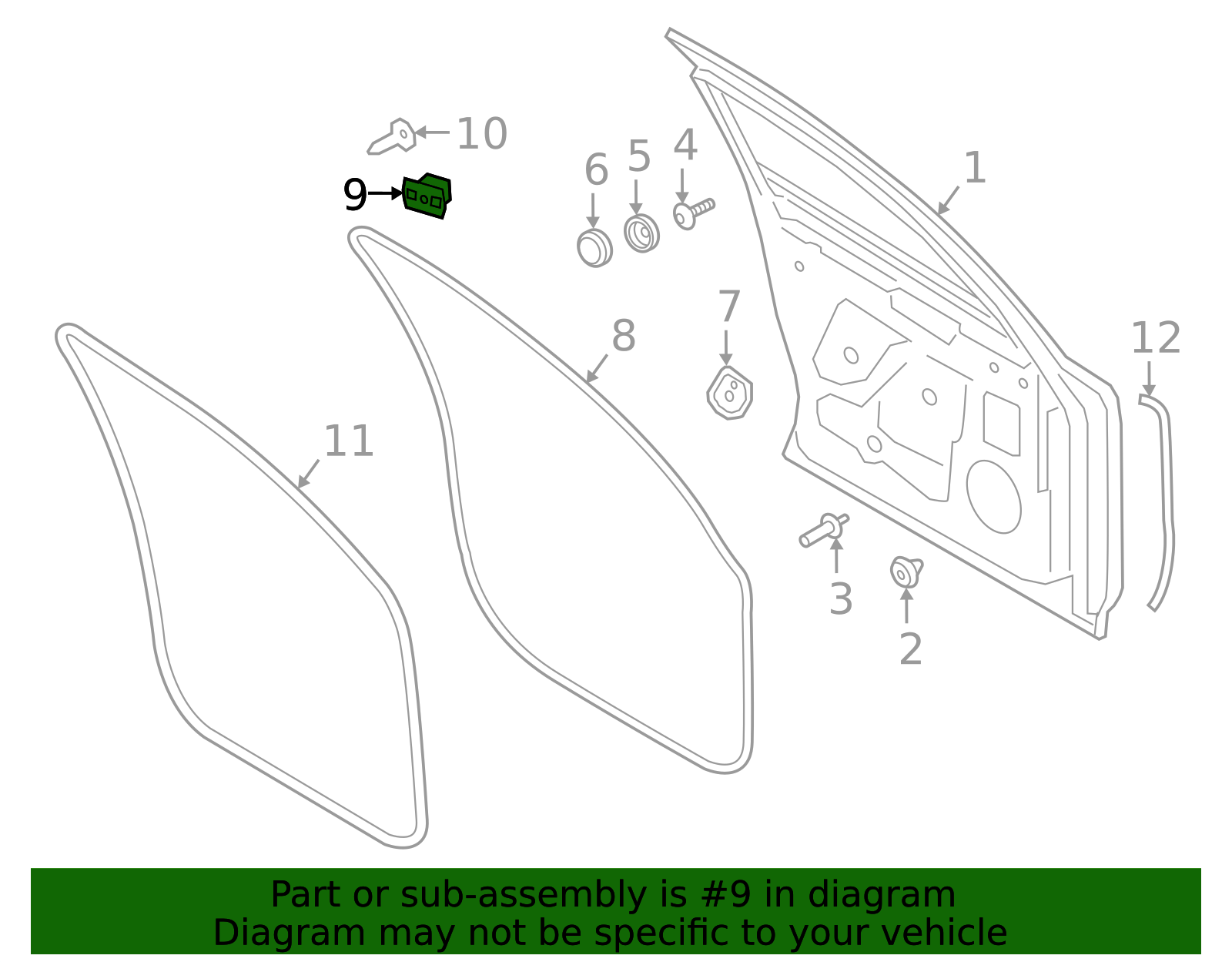 Door Weather-Strip Clip - Porsche (PAF-837-199-00)
