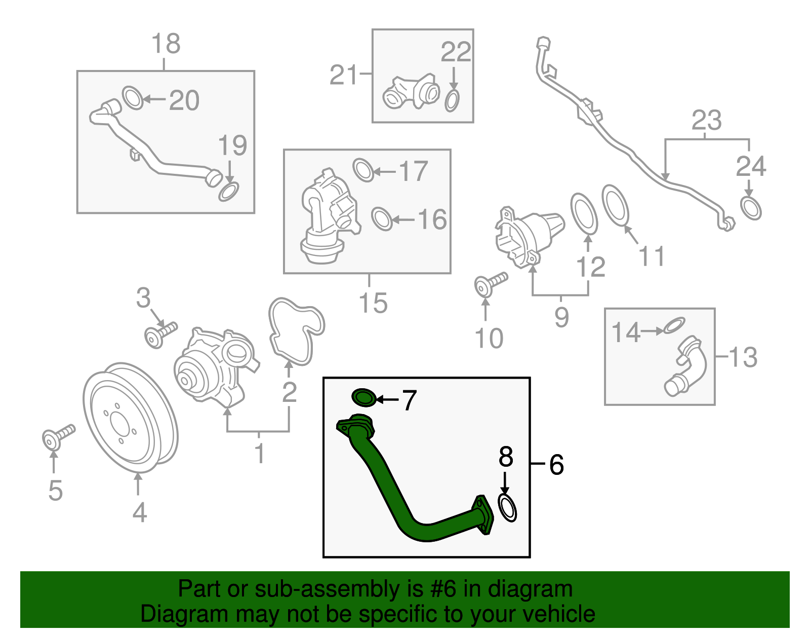 Water Pipe - Porsche (PAB-121-481-B)