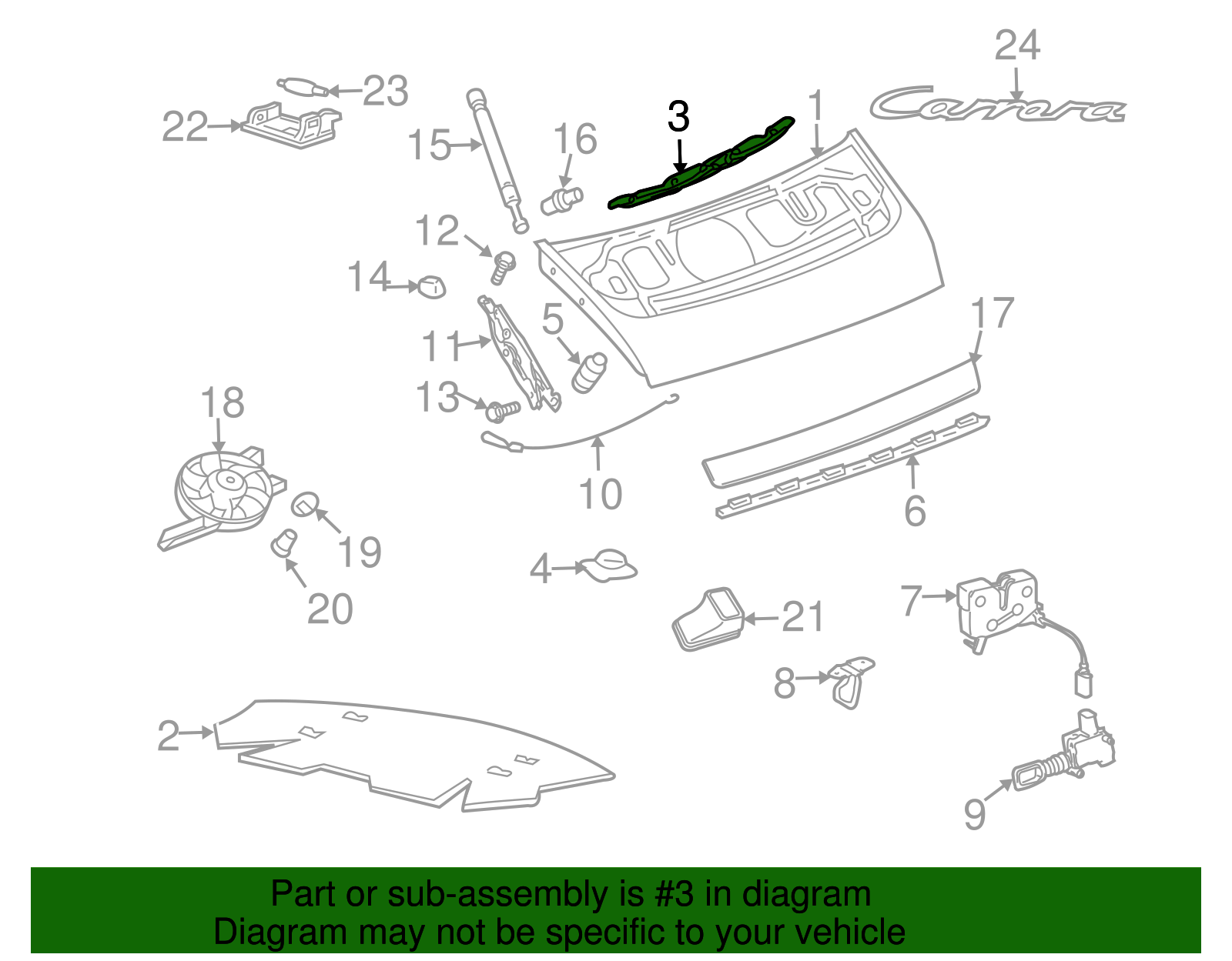 Insulation Retainer Strip - Porsche (996-556-761-01)