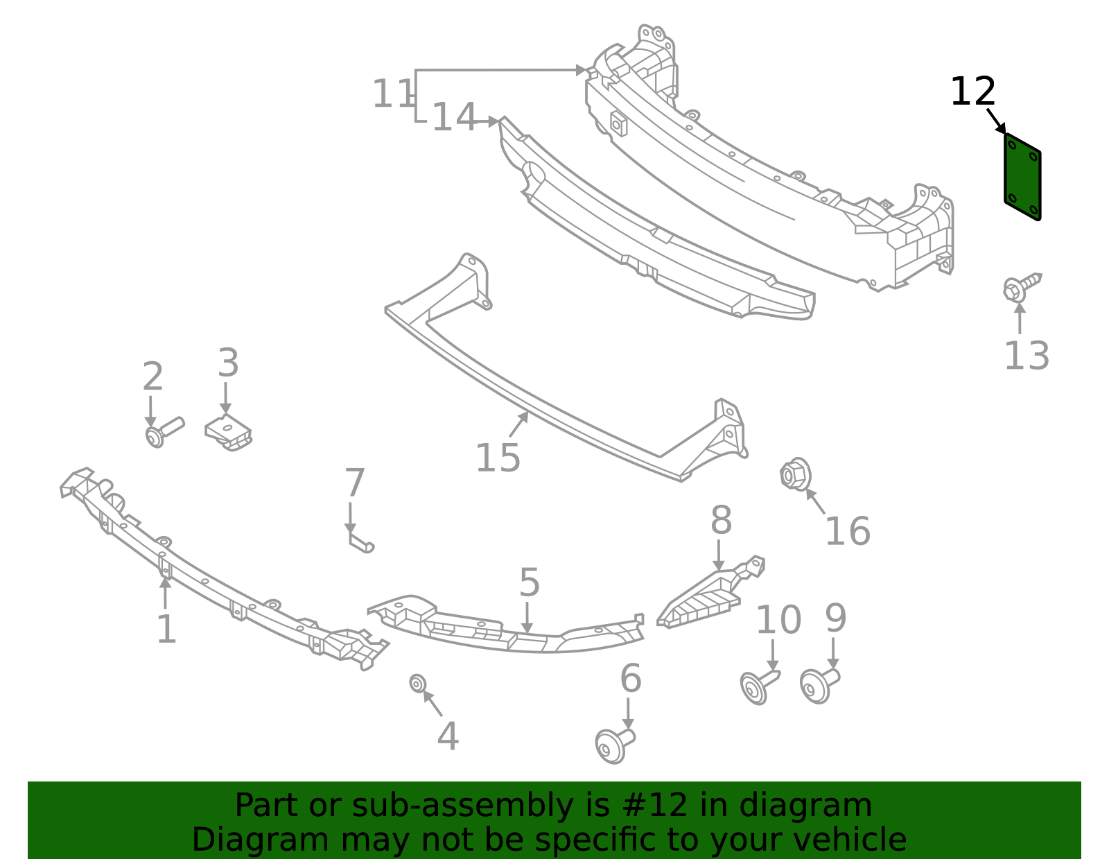 Impact Bar Gasket - Porsche (992-807-265)