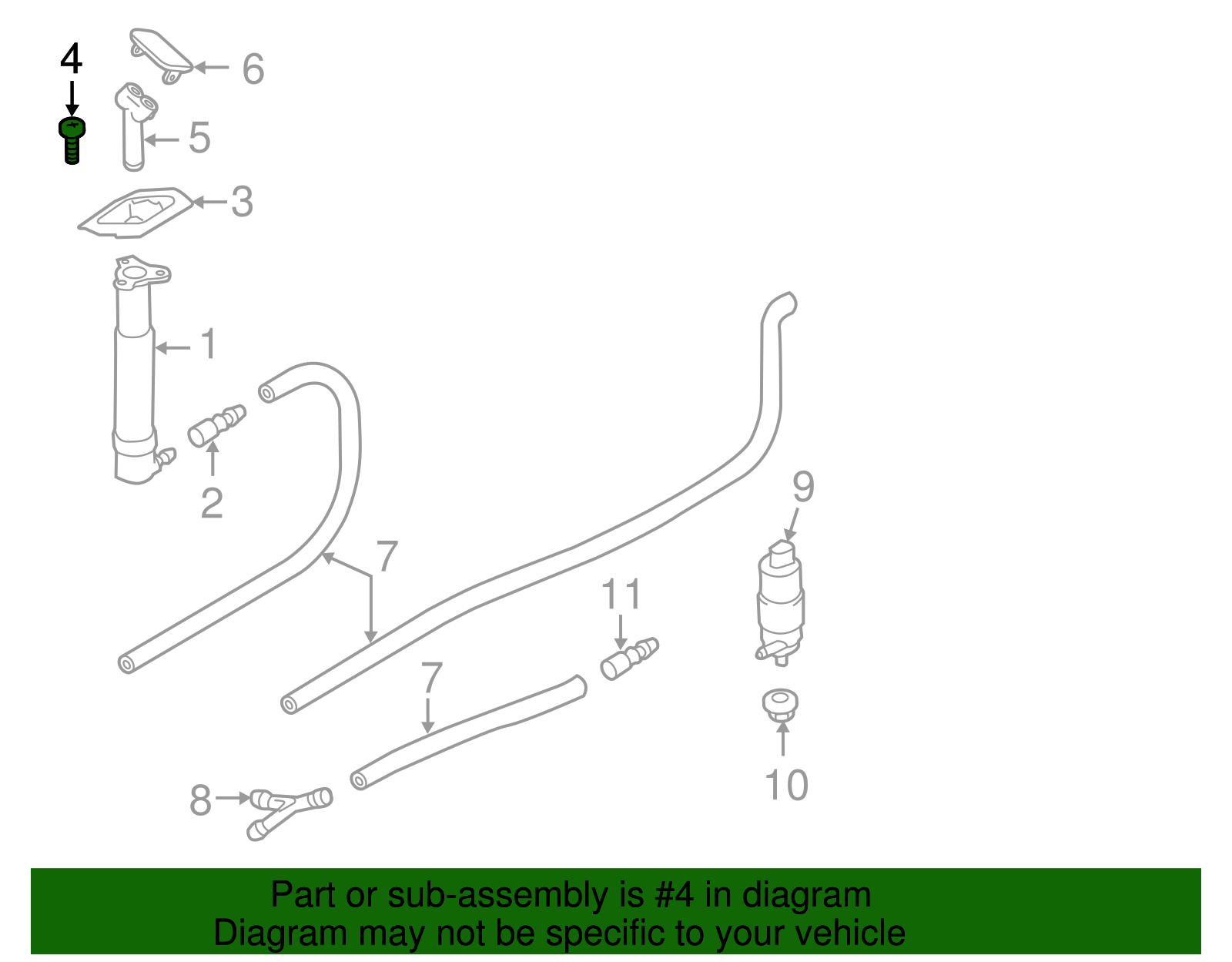Inner Bracket Bolt - Porsche (WHT-003-954)