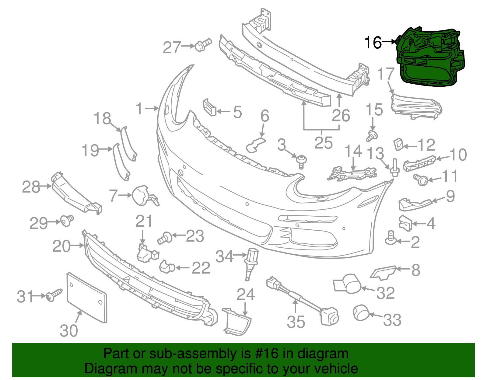 Turn Signal Light Assembly Bracket - Porsche (970-505-664-00-1E0)
