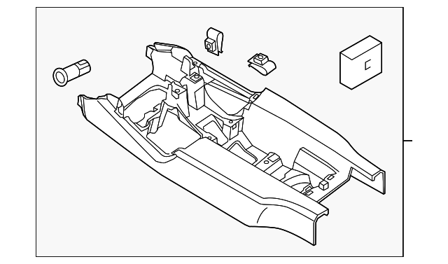 Center Console - Porsche (970-553-417-00-9PK)