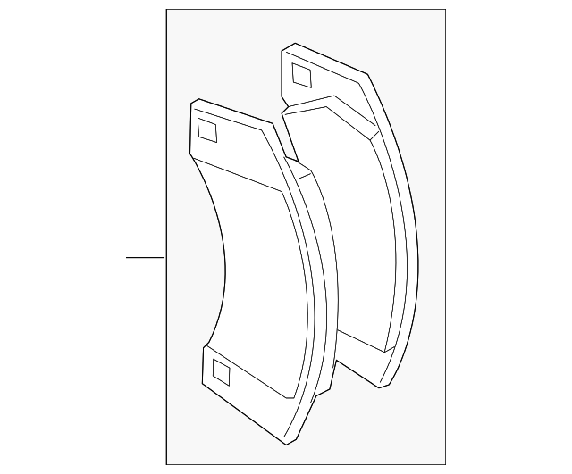 1 Set Of Brake Pads - Porsche (958-698-451-B)