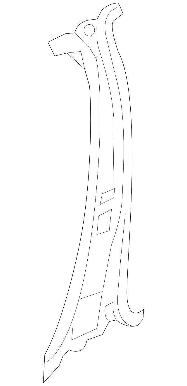 Inner Center Pillar - Porsche (971-809-224-Y-GRV)