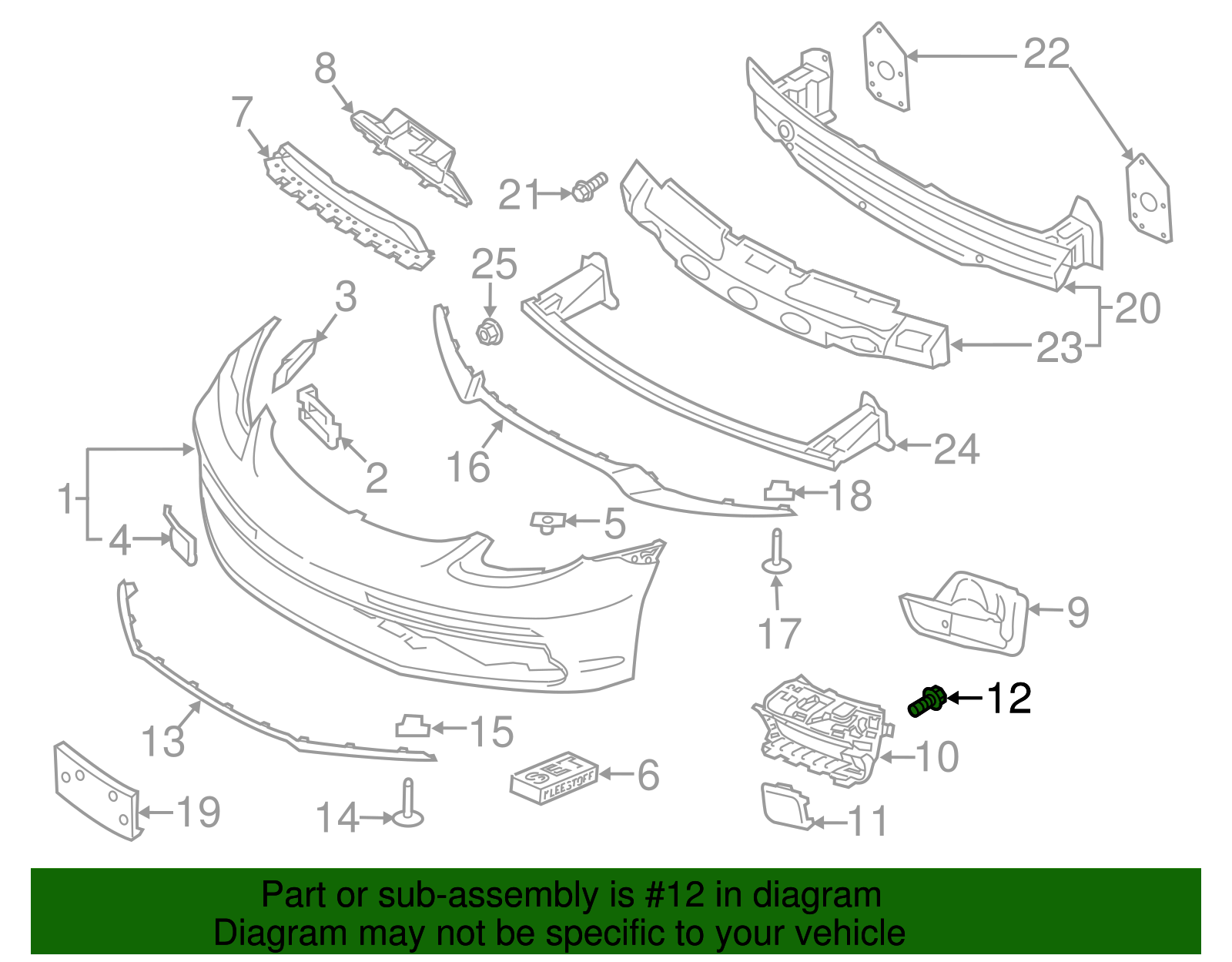 Daytime Run Lamp Bolt - Porsche (999-919-246-01)