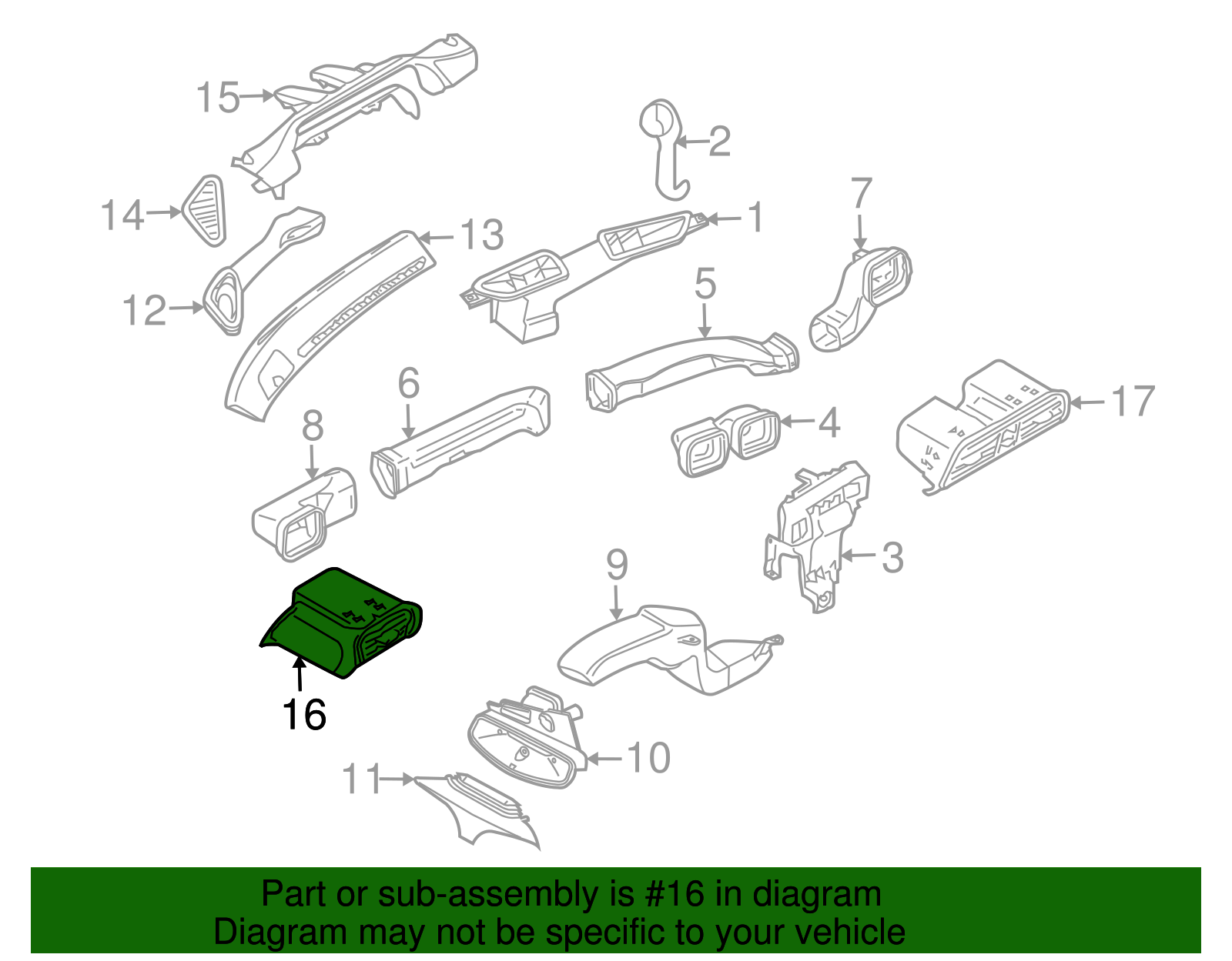 Outer Grille - Porsche (997-552-981-00-3S9)