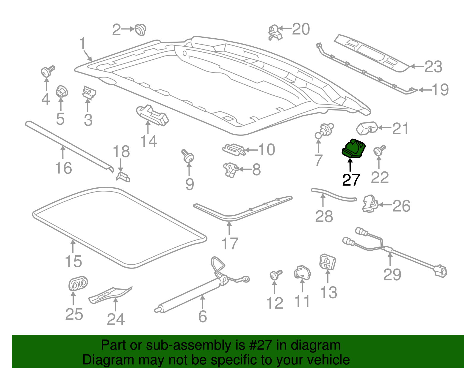 Actuator Cap - Porsche (971-827-227)
