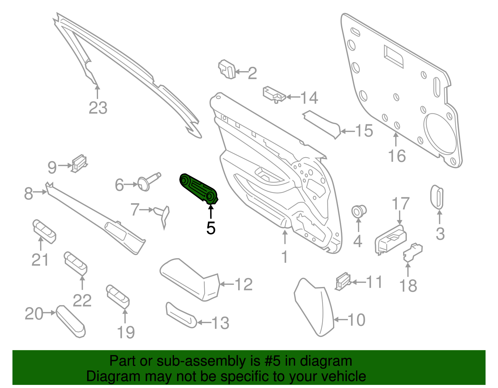 Handle, Inside - Porsche (971-837-019-C-CZO)