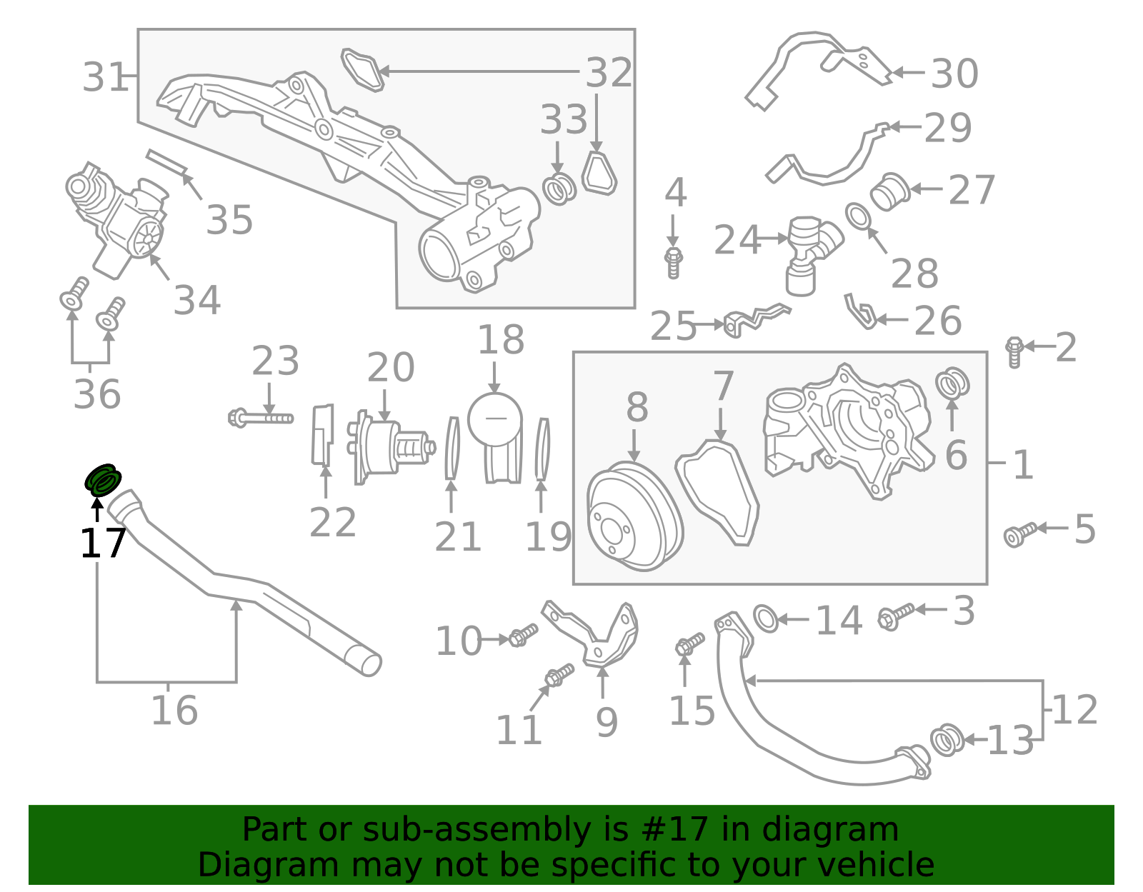 Water Pipe O-Ring - Porsche (9A7-008-281-00)