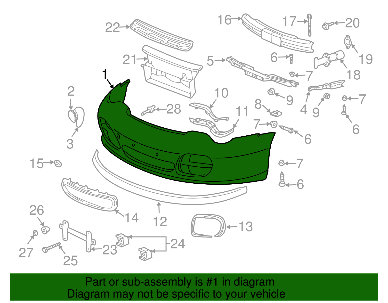 Bumper Cover - Porsche (996-505-311-32-G2X)