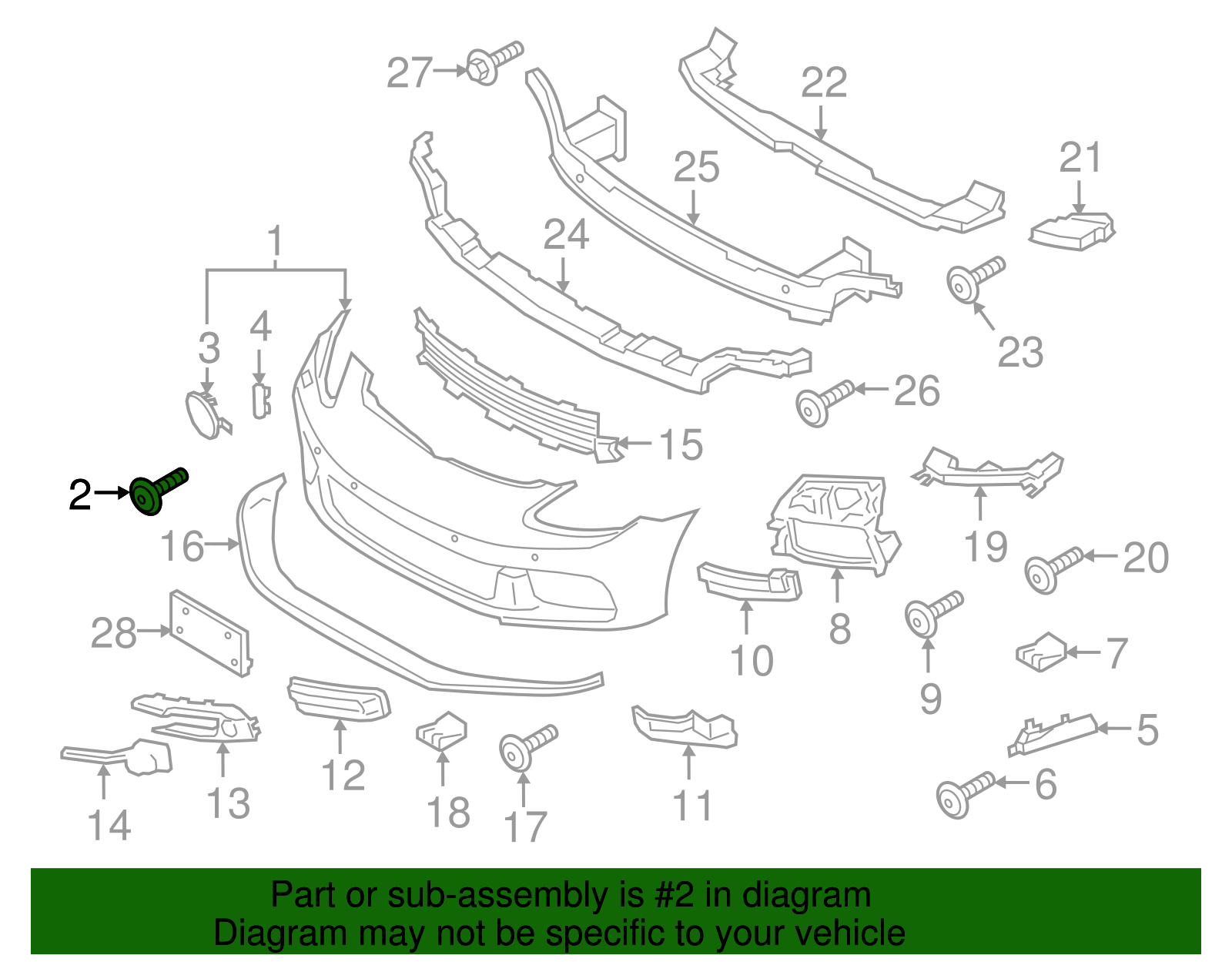Bumper Cover Screw - Porsche (PAF-007-815)