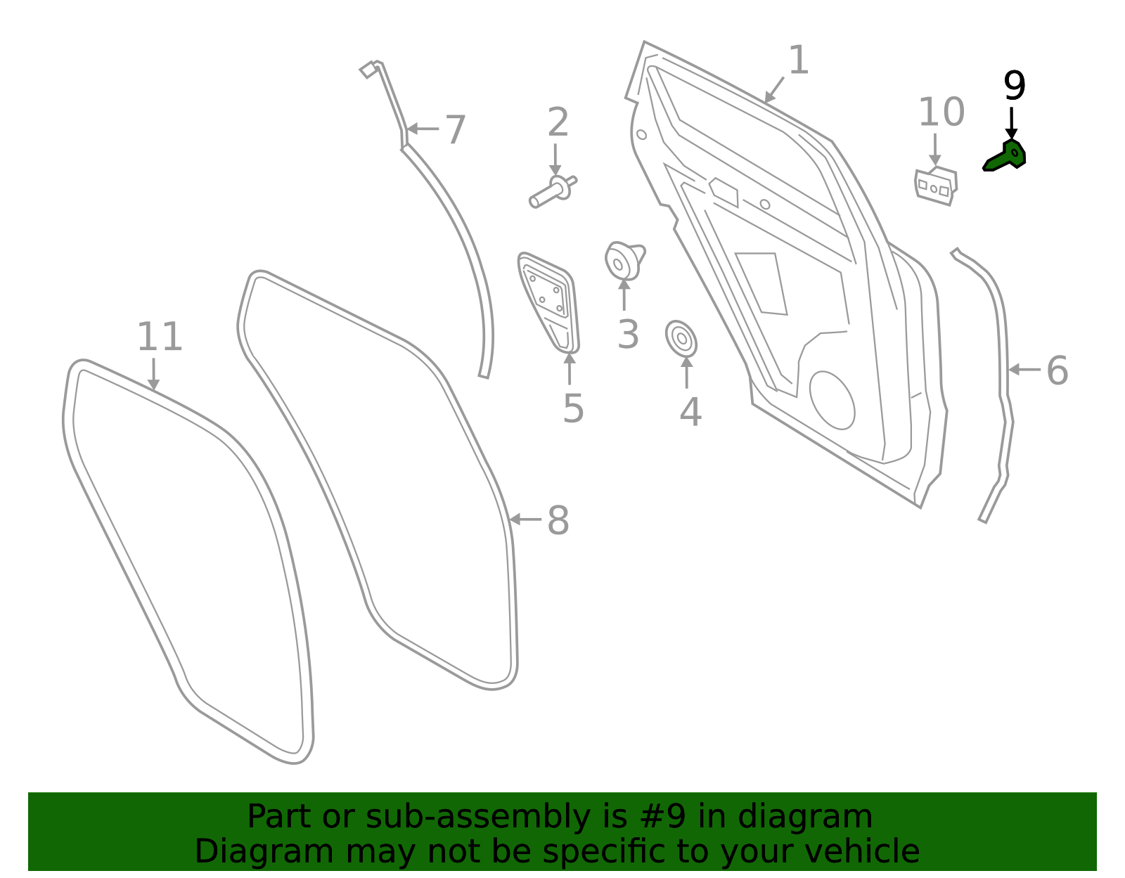 Door Weather-Strip Bolt - Porsche (WHT-002-250)