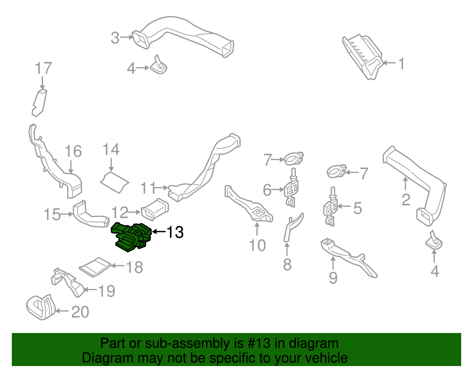 HVAC Duct Adapter - Porsche (PAE-815-325-A)