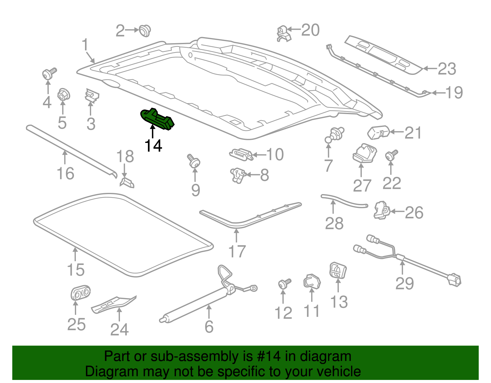 Lift-Gate Bump Stop - Porsche (971-827-715-A)