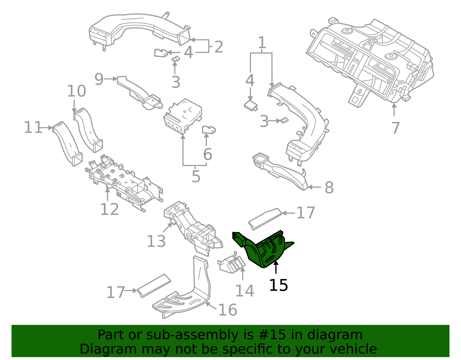 Air Outlet - Porsche (9J1-815-266)