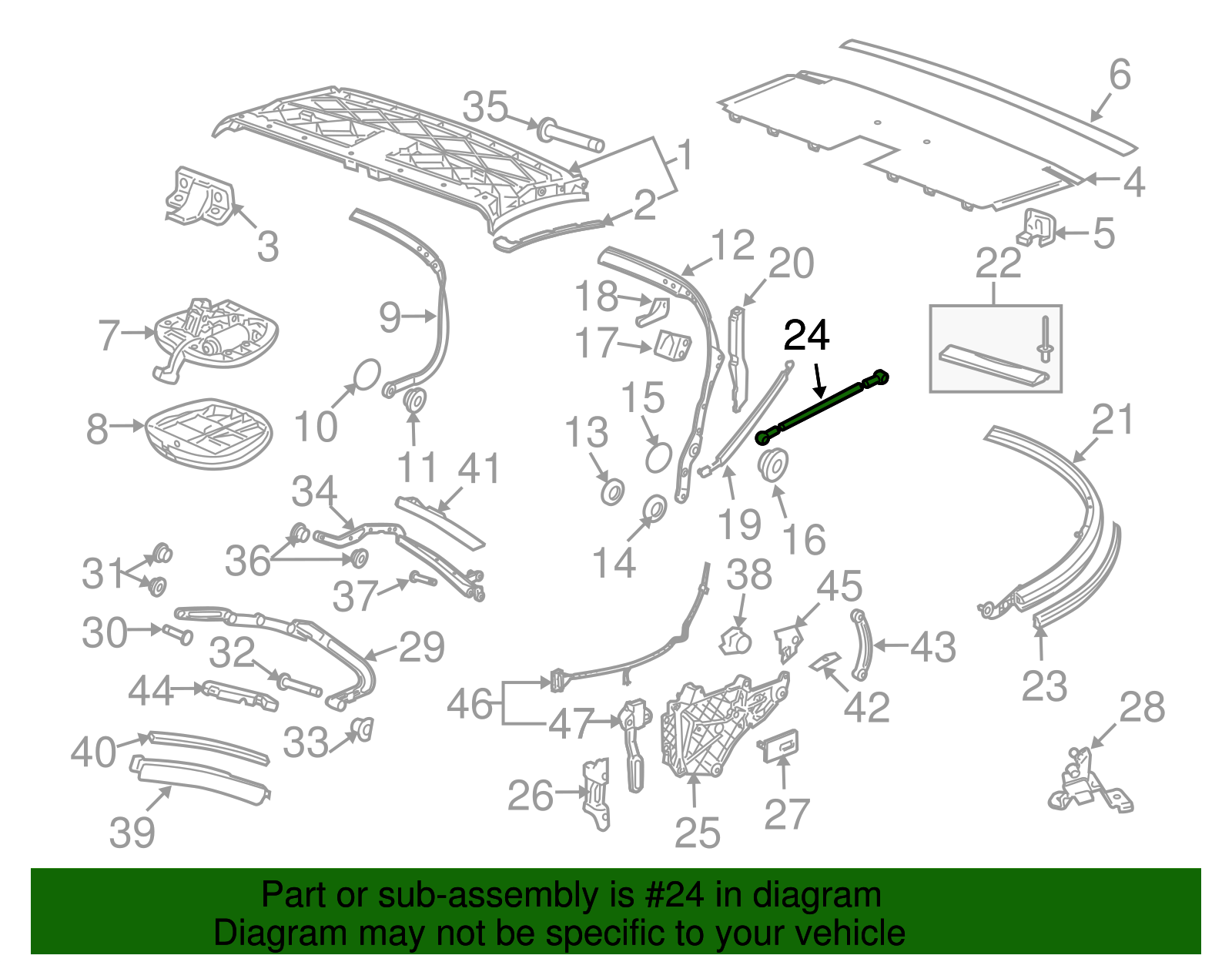 Strut Cylinder - Porsche (996-561-191-00)
