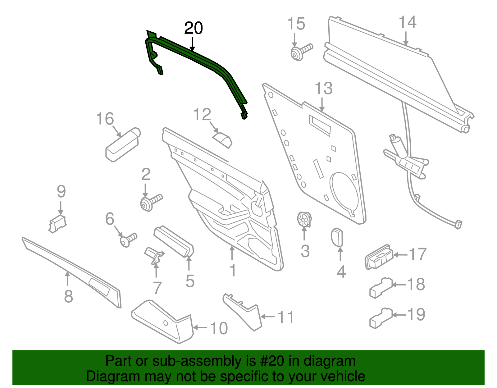 Window Molding - Porsche (971-867-455-1E0)