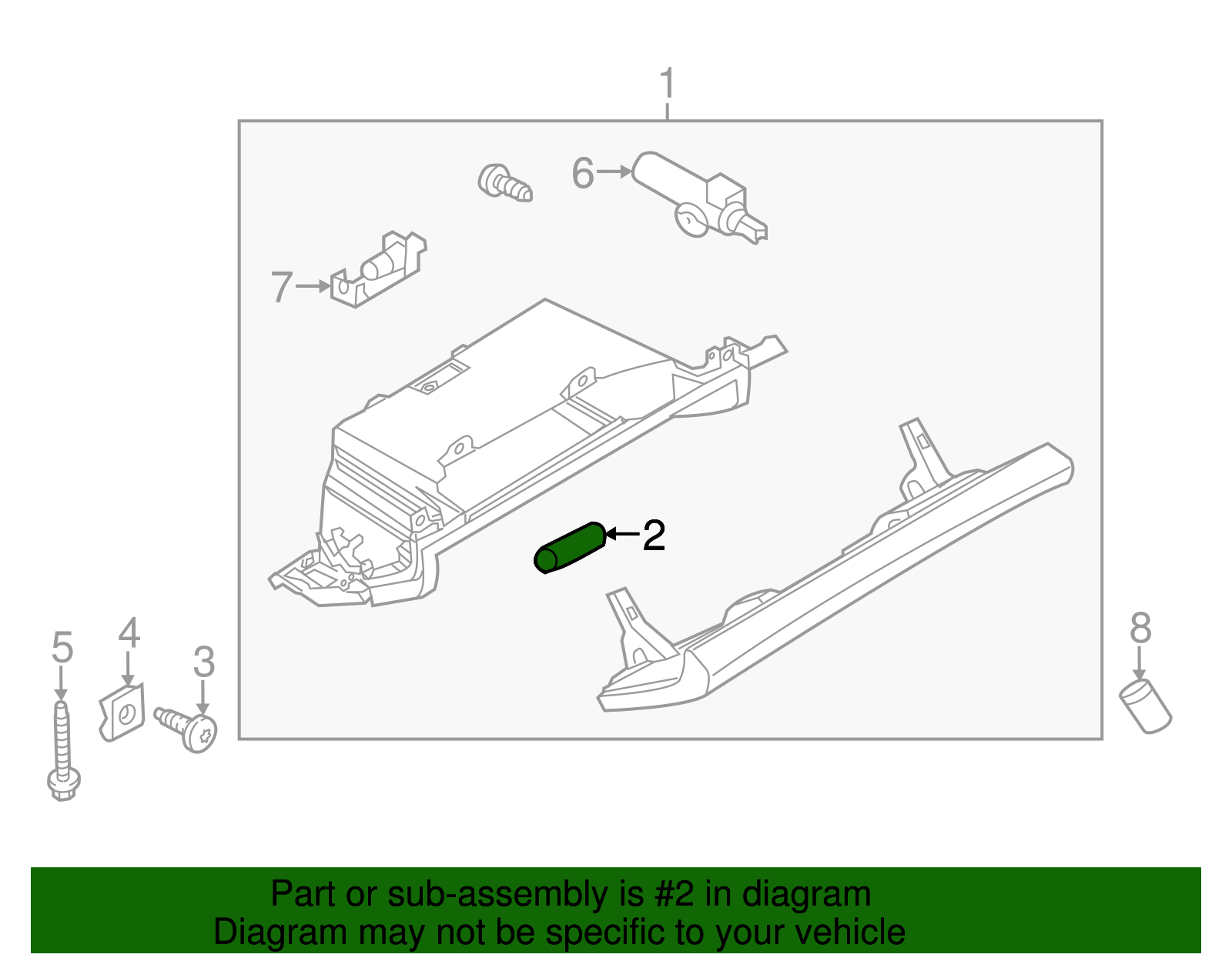 Glove Box Assembly Holder - Porsche (958-552-223-00)